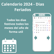 Calendario 2024- Días Feriados ဖန်သားပြင်ဓာတ်ပုံ 2