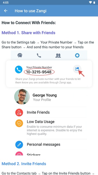 Zangi Messenger Screenshot 1