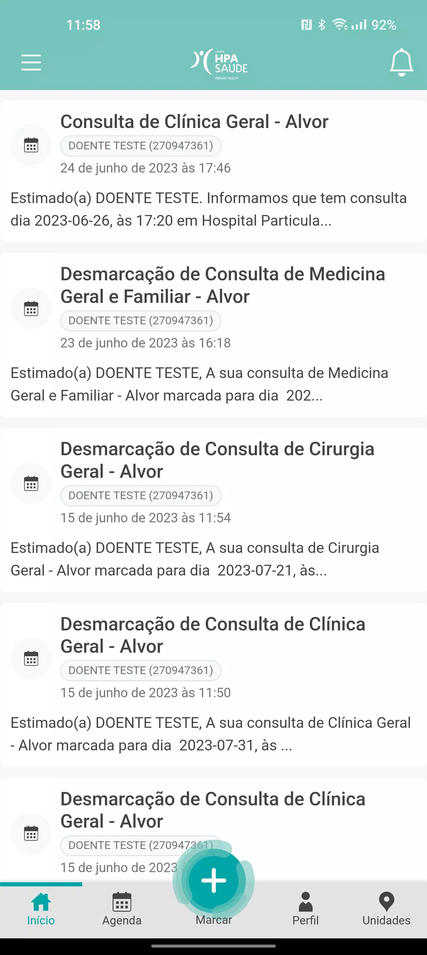 myHPA Saúde Zrzut ekranu 0