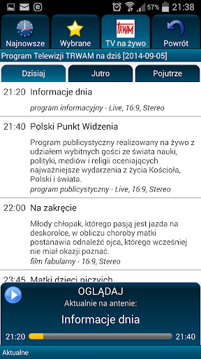 TV Trwam i Radio Maryja Polska Captura de pantalla 2