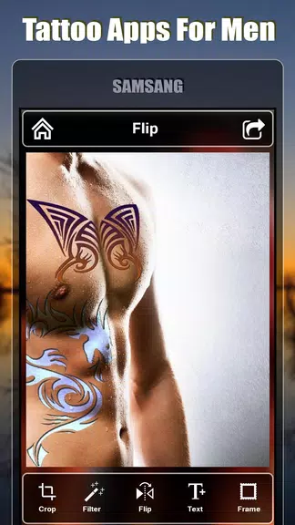 Schermata Tattoo design apps for men 0