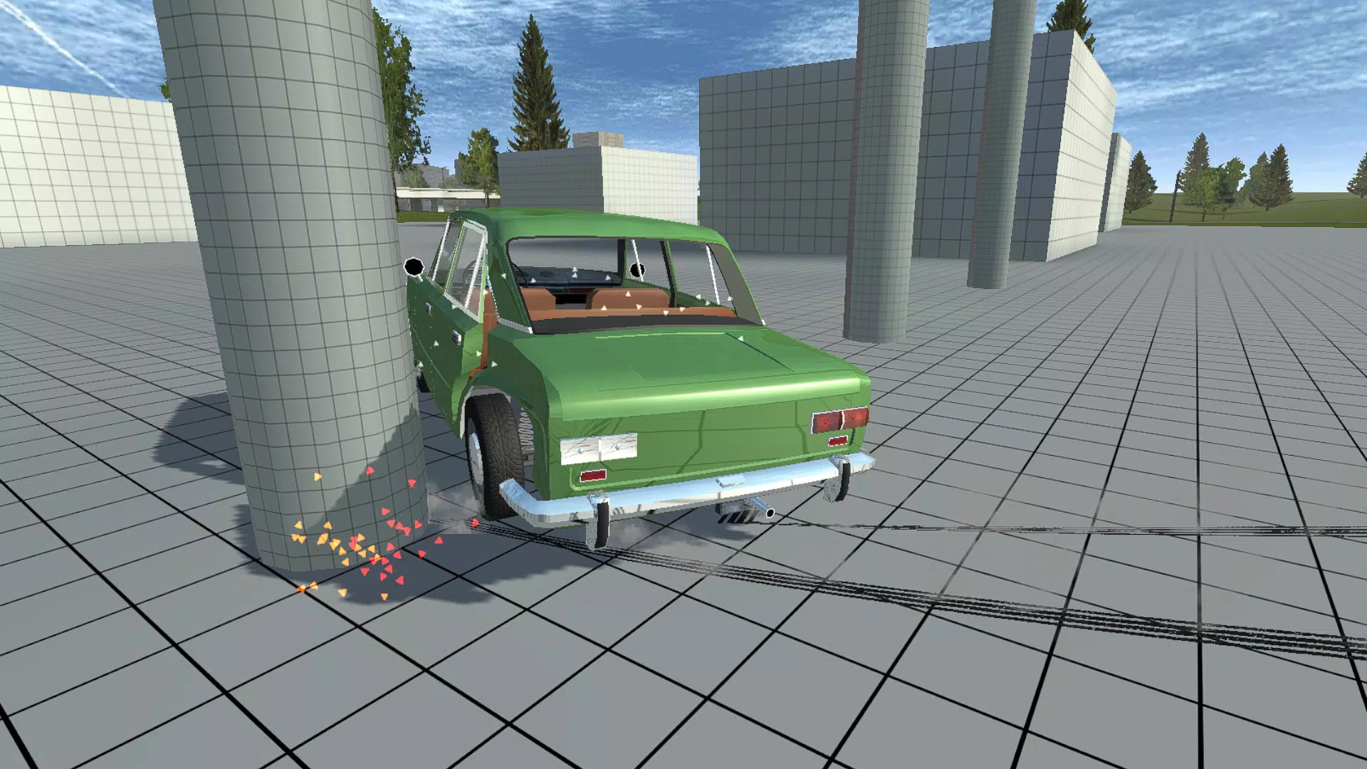 Simple Car Crash Physics Sim Ảnh chụp màn hình 0