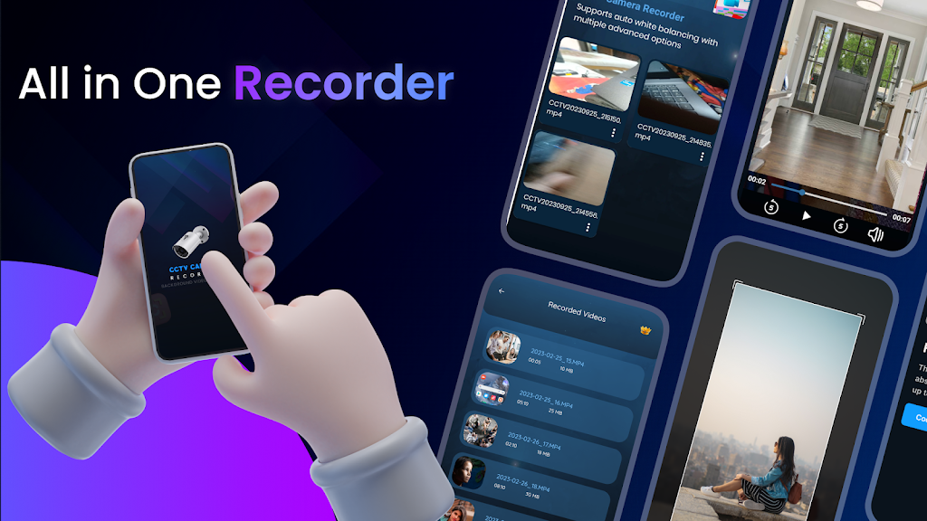 CCTV Camera Video Recorder App Zrzut ekranu 1