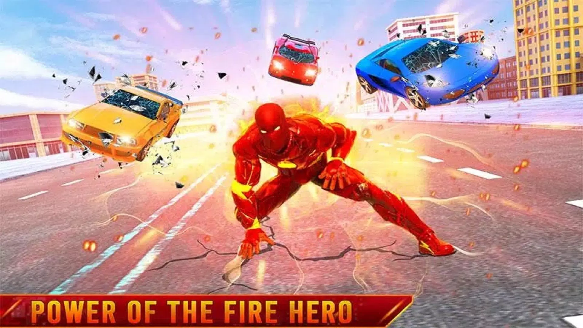 Fire Hero Robot Transform Game Скриншот 2