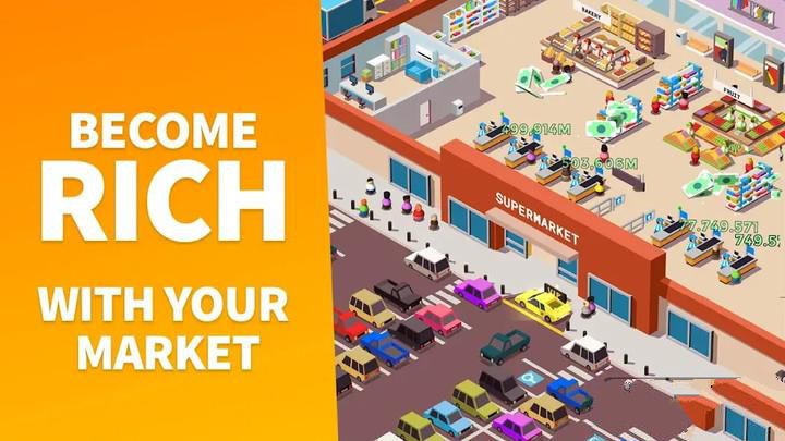 Idle Supermarket Tycoon Tiny Shop Game Screenshot 0