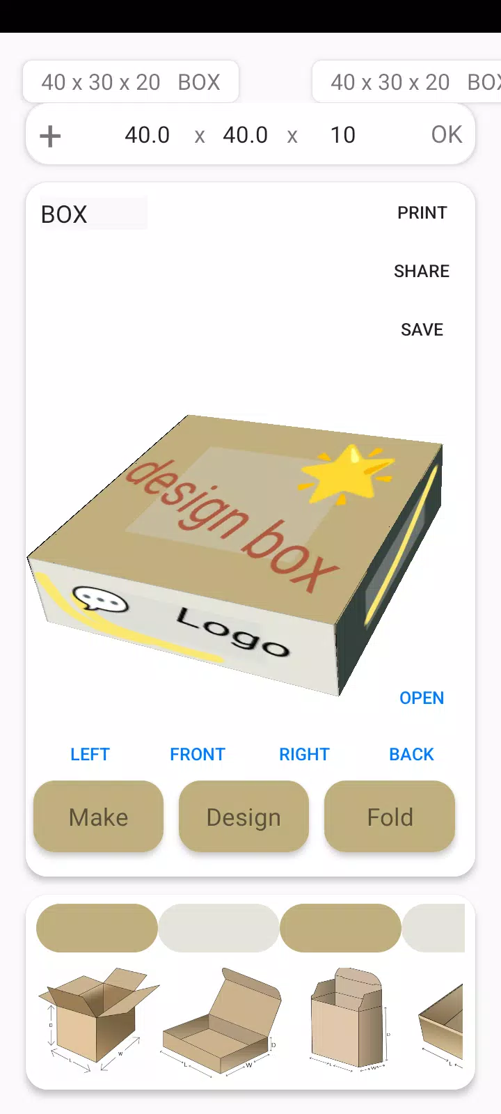 Box Maker Template Creator Pro Schermafbeelding 2