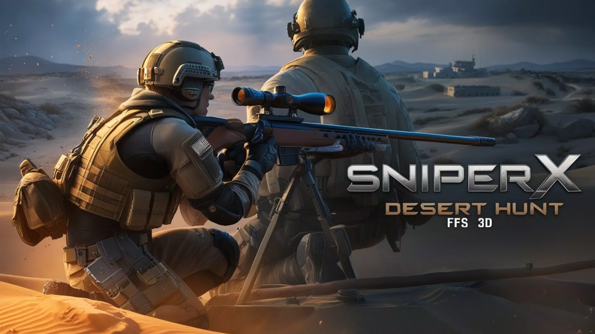 Sniper X : Desert Hunt FPS 3D Schermafbeelding 1