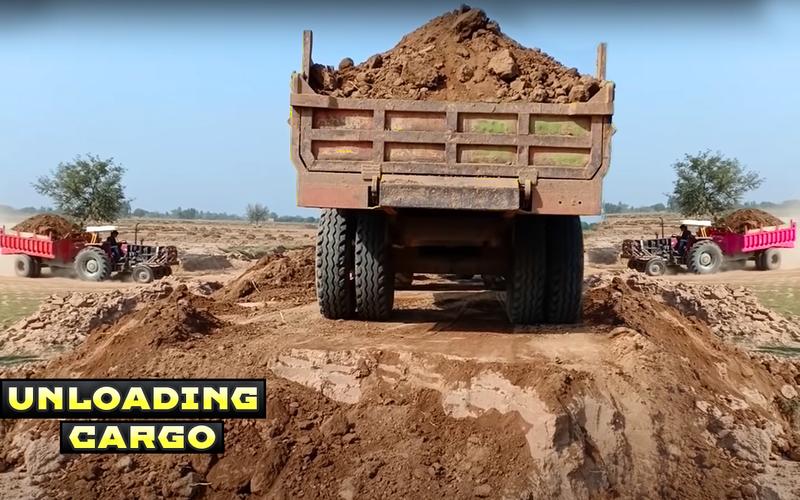 Tractor Trolley Farming Drive Ekran Görüntüsü 1