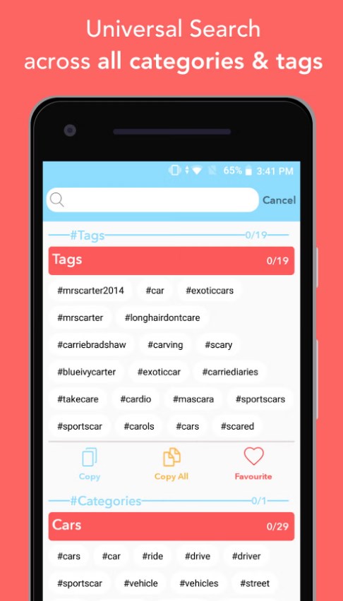 Hashtags - for likes for Insta Ảnh chụp màn hình 1