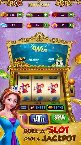 Princess Gold Coin Dozer Party 스크린샷 0