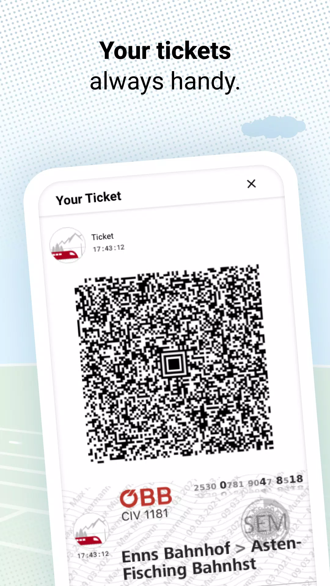 Schermata ÖBB Tickets 1