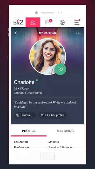 be2 – Matchmaking for singles ဖန်သားပြင်ဓာတ်ပုံ 2