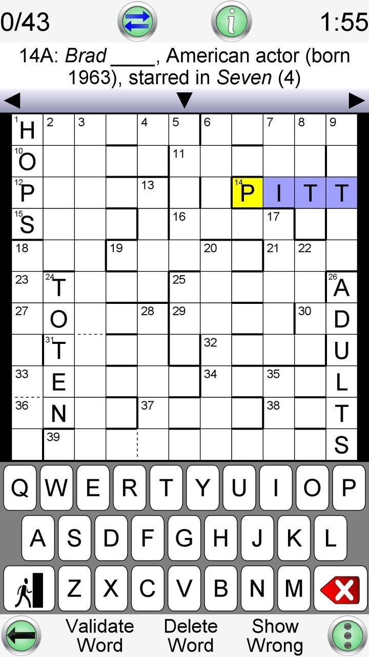 Barred Crossword Screenshot 0