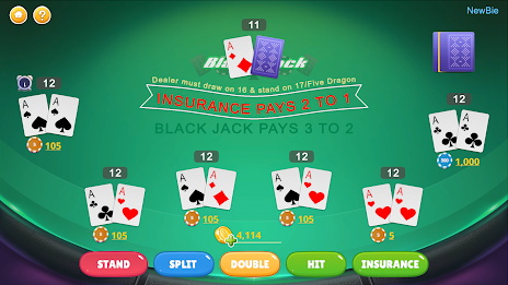 Blackjack - Casino World स्क्रीनशॉट 0