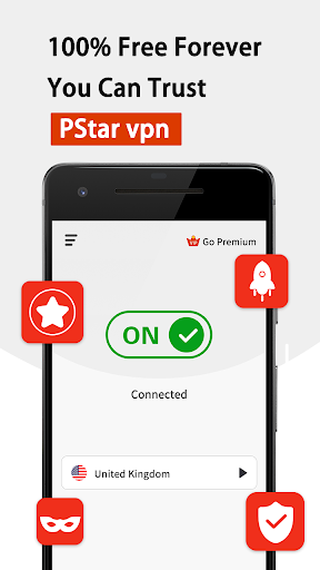 PStar VPN - Unlimited Fast Proxy Ảnh chụp màn hình 0
