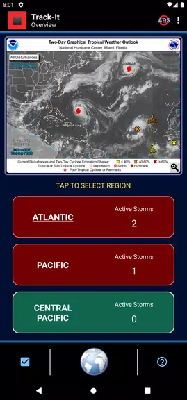 Track-It Hurricane Tracker 螢幕截圖 0