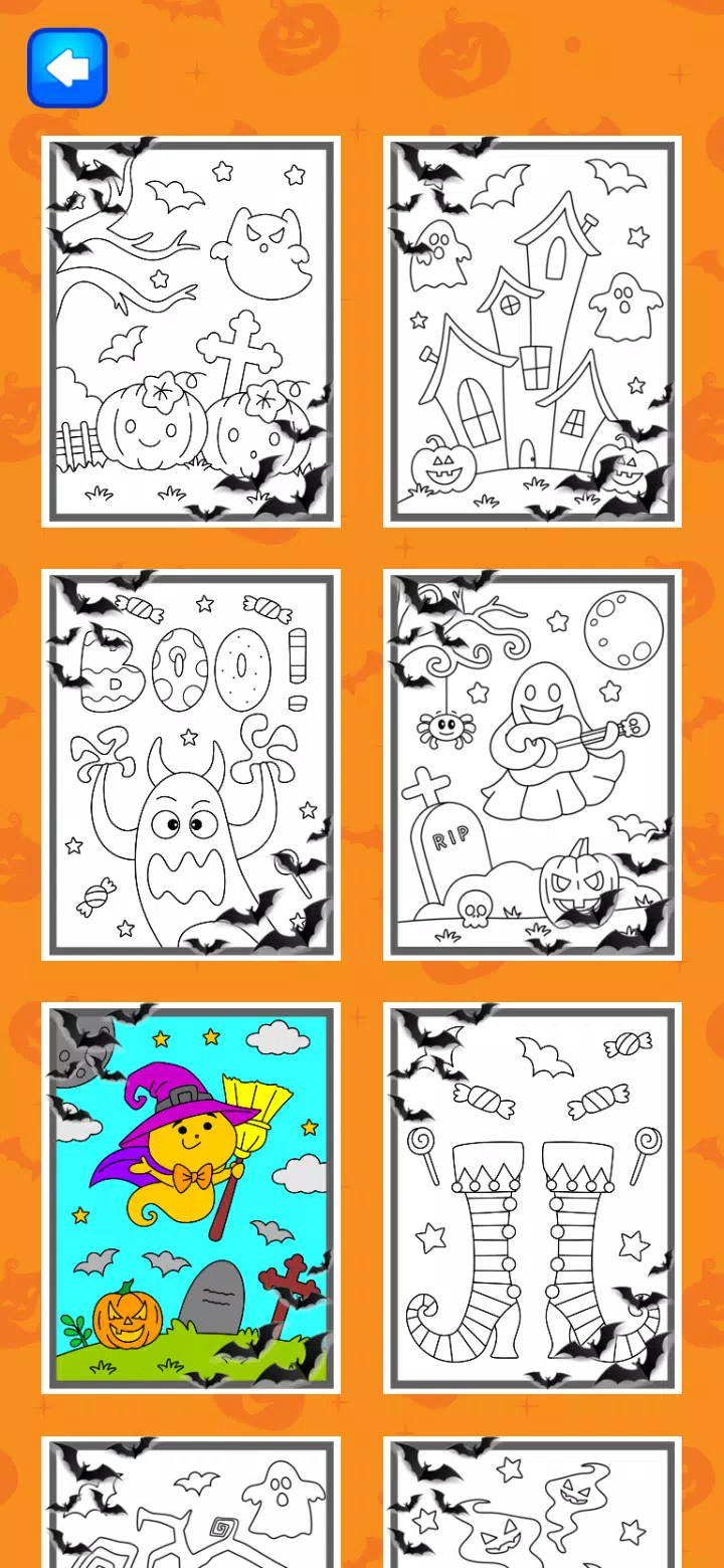 Halloween Coloring Game 螢幕截圖 3