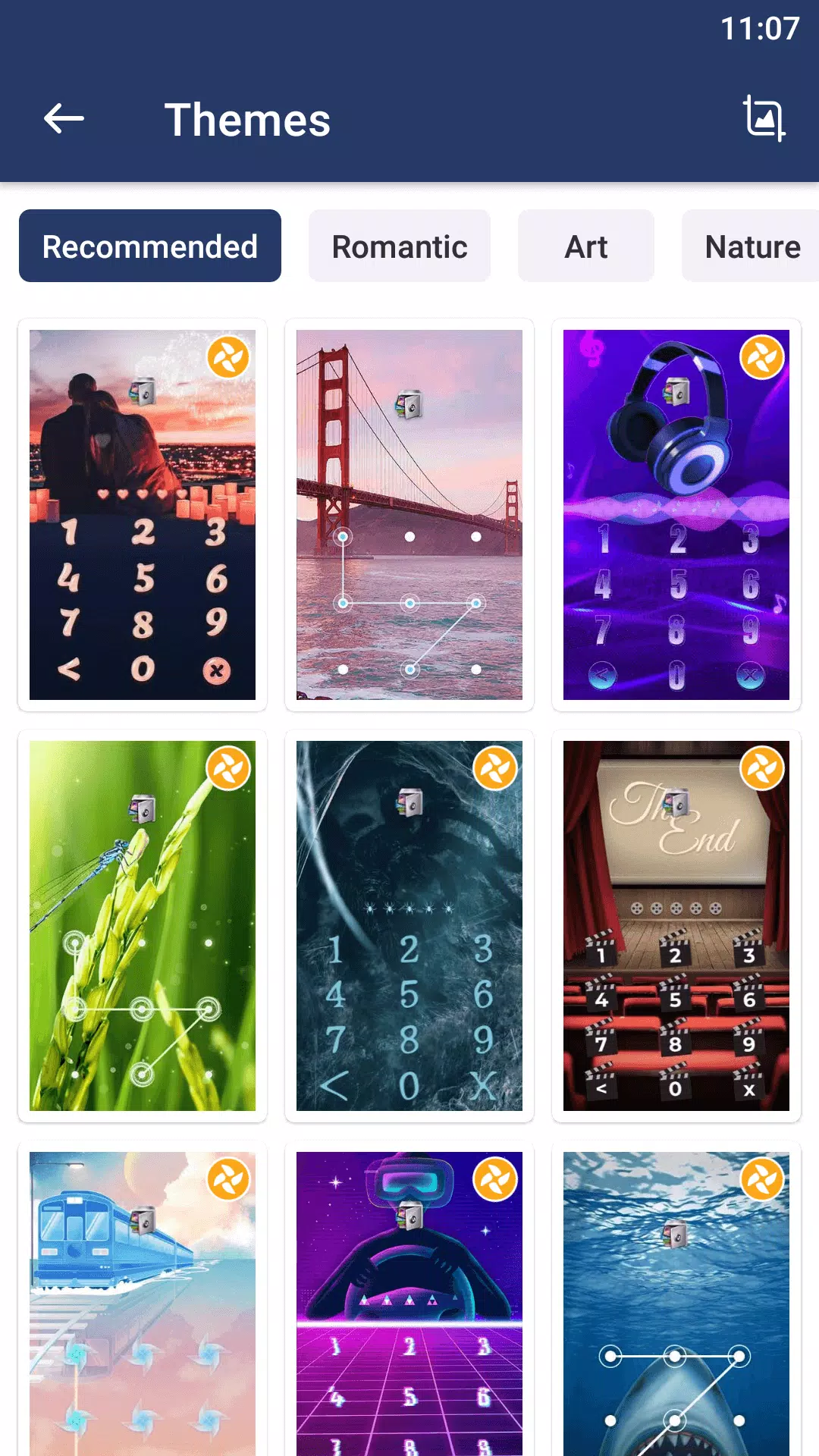 AppLock Live Theme Cinema ภาพหน้าจอ 2