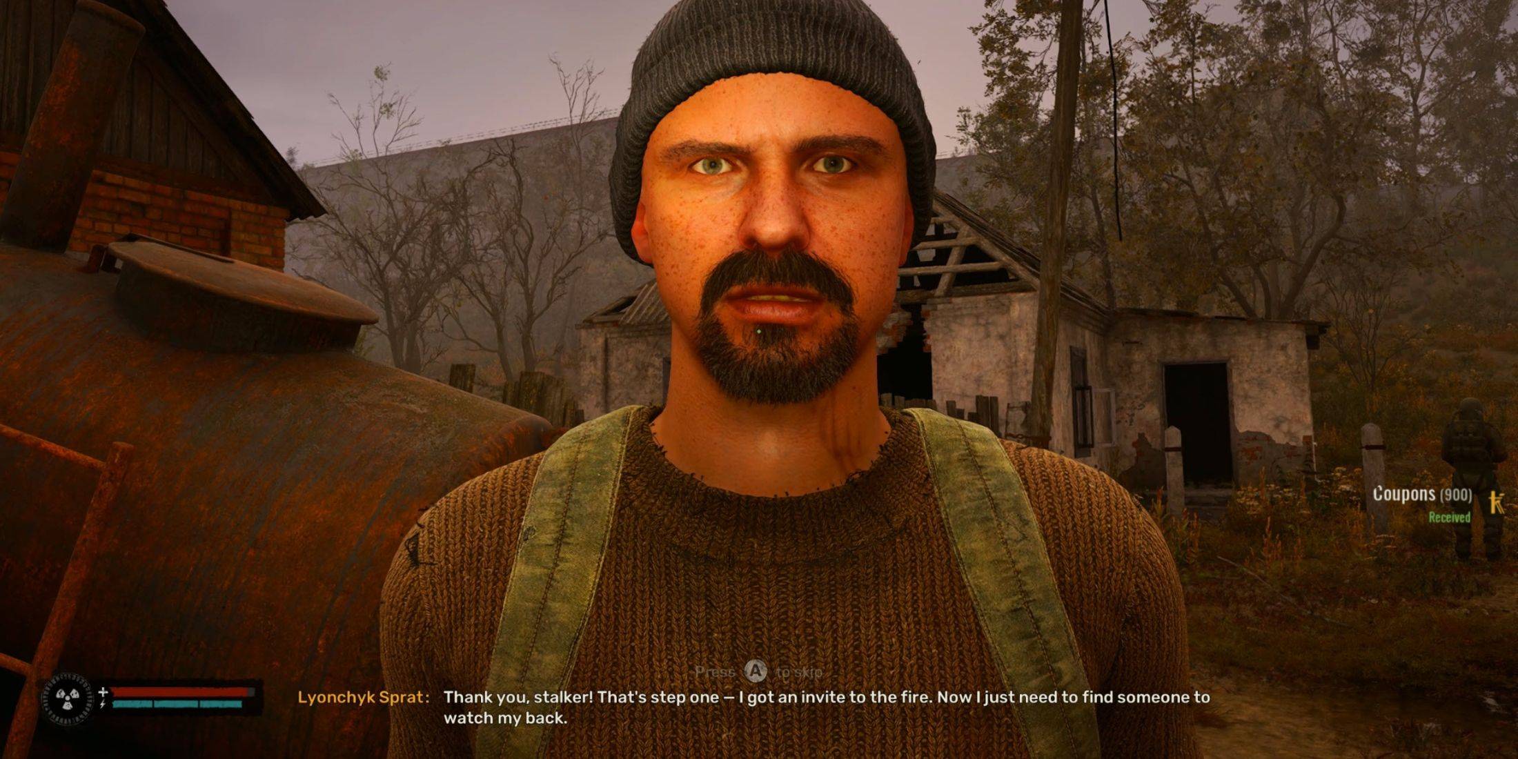 Lyonchyk Sprat after quest completion
