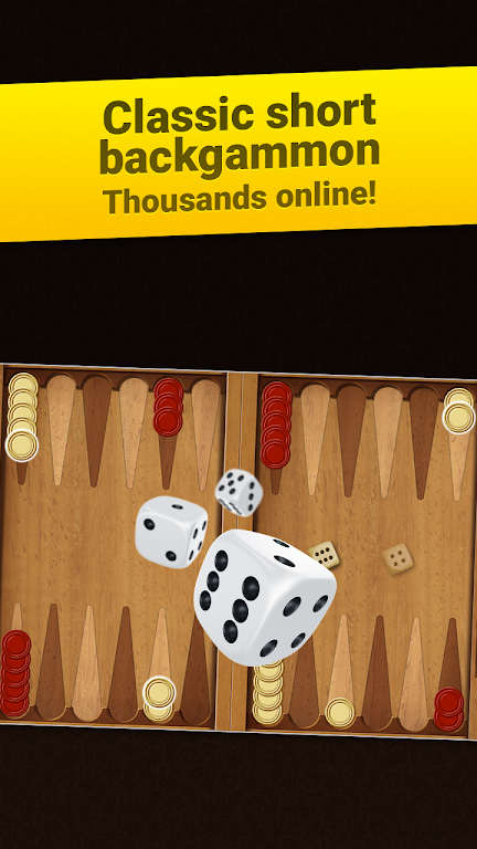 Schermata Backgammon Short Arena: Play online backgammon! 0