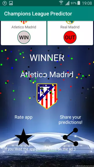 Schermata Champions Football Predictor 2