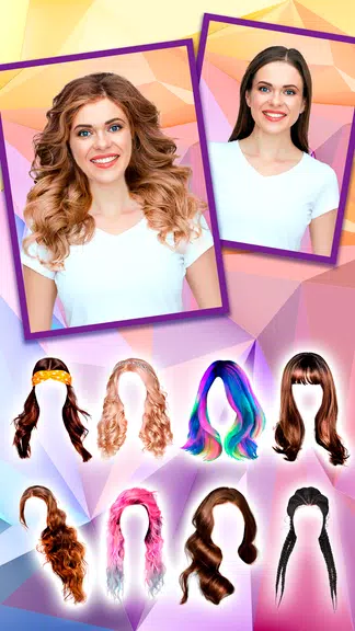 Woman Hairstyle Photo Editor 螢幕截圖 2