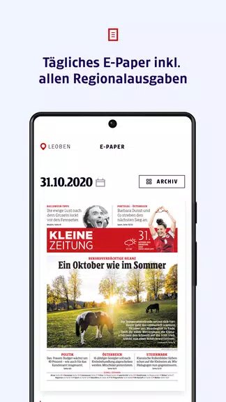 Kleine Zeitung 螢幕截圖 2