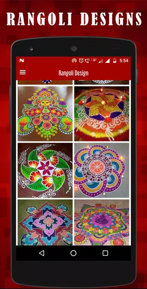 Latest Rangoli designs Schermafbeelding 1