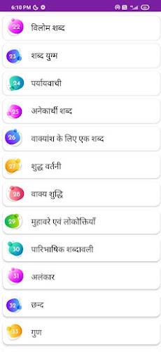 हिन्दी व्याकरण - Hindi Grammar应用截图第2张