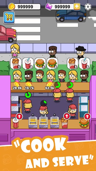 Idle Food Bar: Food Truck Mod Captura de pantalla 0