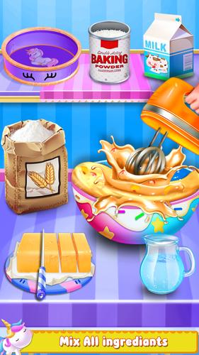 Unicorn Cake Maker-Bakery Game 螢幕截圖 1