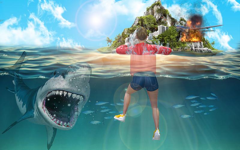 Megalodon shark fish eater Tangkapan skrin 3