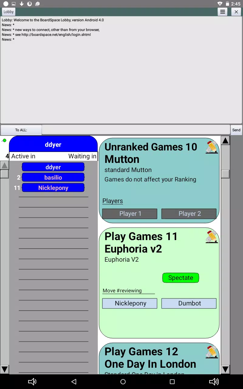 Boardspace.net Captura de tela 1