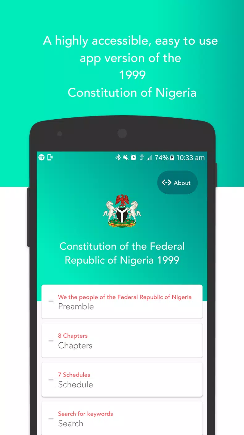 The Nigerian Constitution 1999 螢幕截圖 0