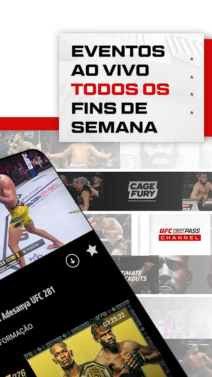 UFC Fight Pass - MMA ao vivo 螢幕截圖 1