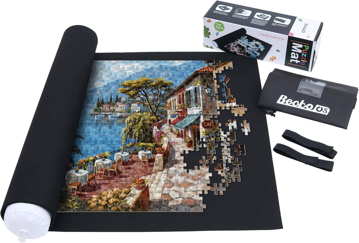 Roll-up puzzle mat