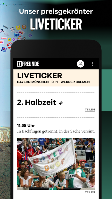 11FREUNDE - News & Liveticker 螢幕截圖 1