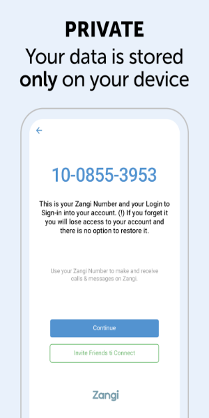 Schermata Zangi Private Messenger 0