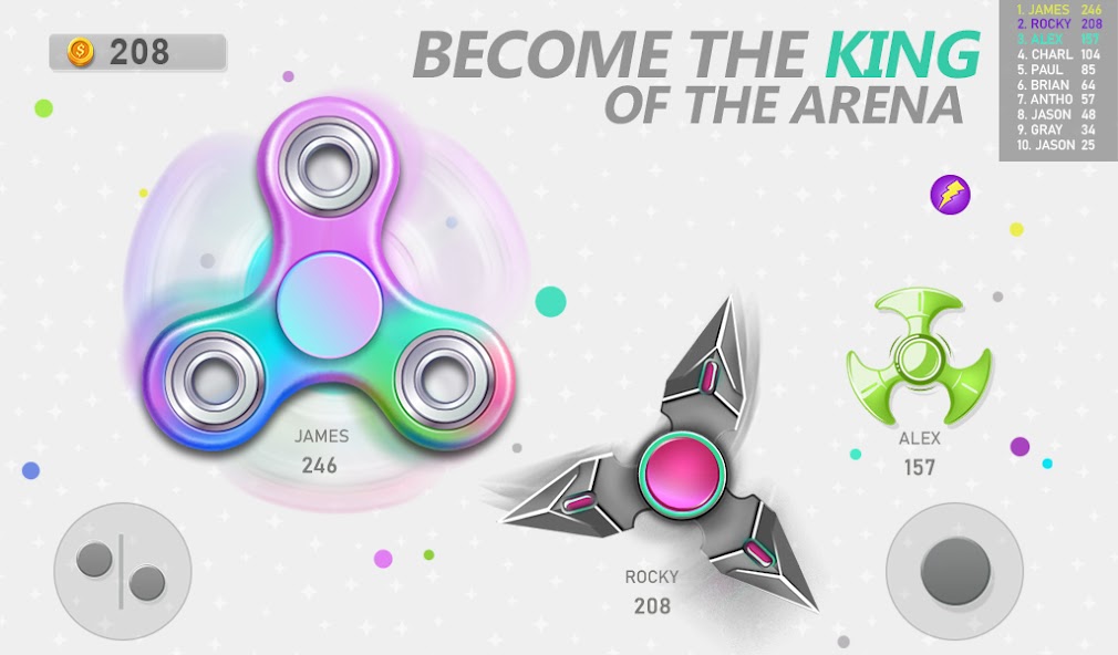 Jeux de Fidget Spinner temps Capture d'écran 1