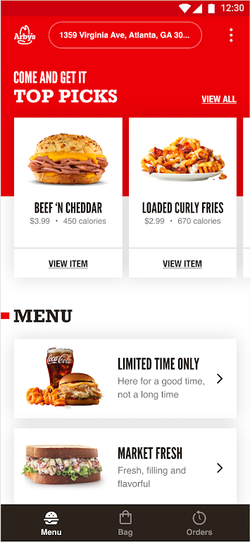 Arby’s Fast Food Sandwiches স্ক্রিনশট 0