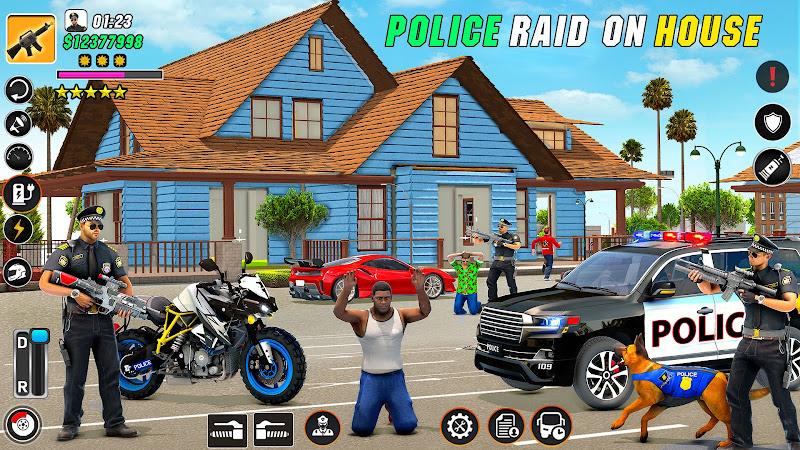 Police Motor Bike Crime Chase Ảnh chụp màn hình 0