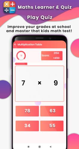 Learn Math : mental arithmetic Captura de tela 2