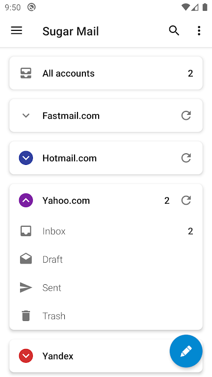 Sugar Mail электронная почта Скриншот 1