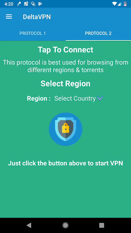 Delta VPN : Secure VPN Proxy : VPN UK, IRAN, USA 螢幕截圖 0