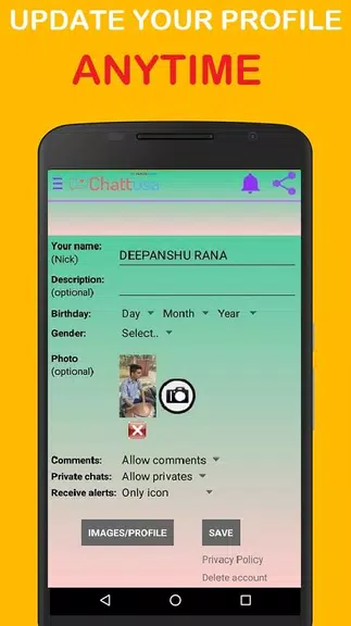 ChattUSA-100% Free Dating App OLD VERSION Screenshot 1