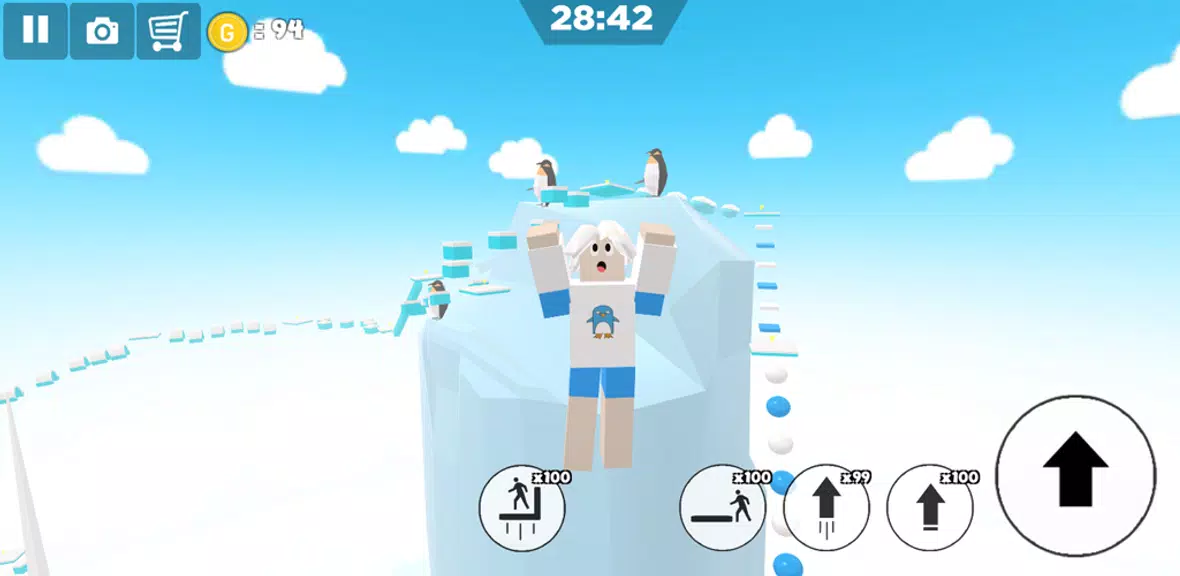 Ice snow island parkour Screenshot 0