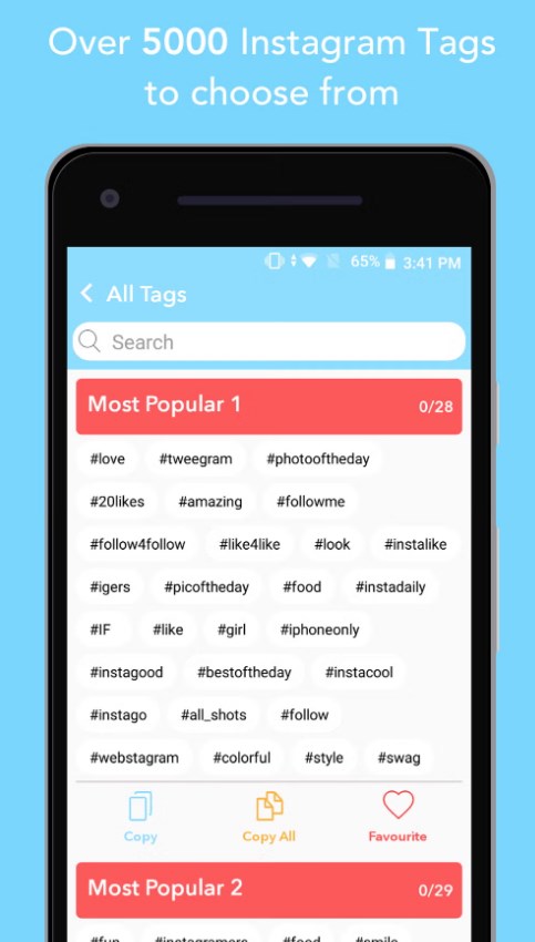 Hashtags - for likes for Insta Ảnh chụp màn hình 2