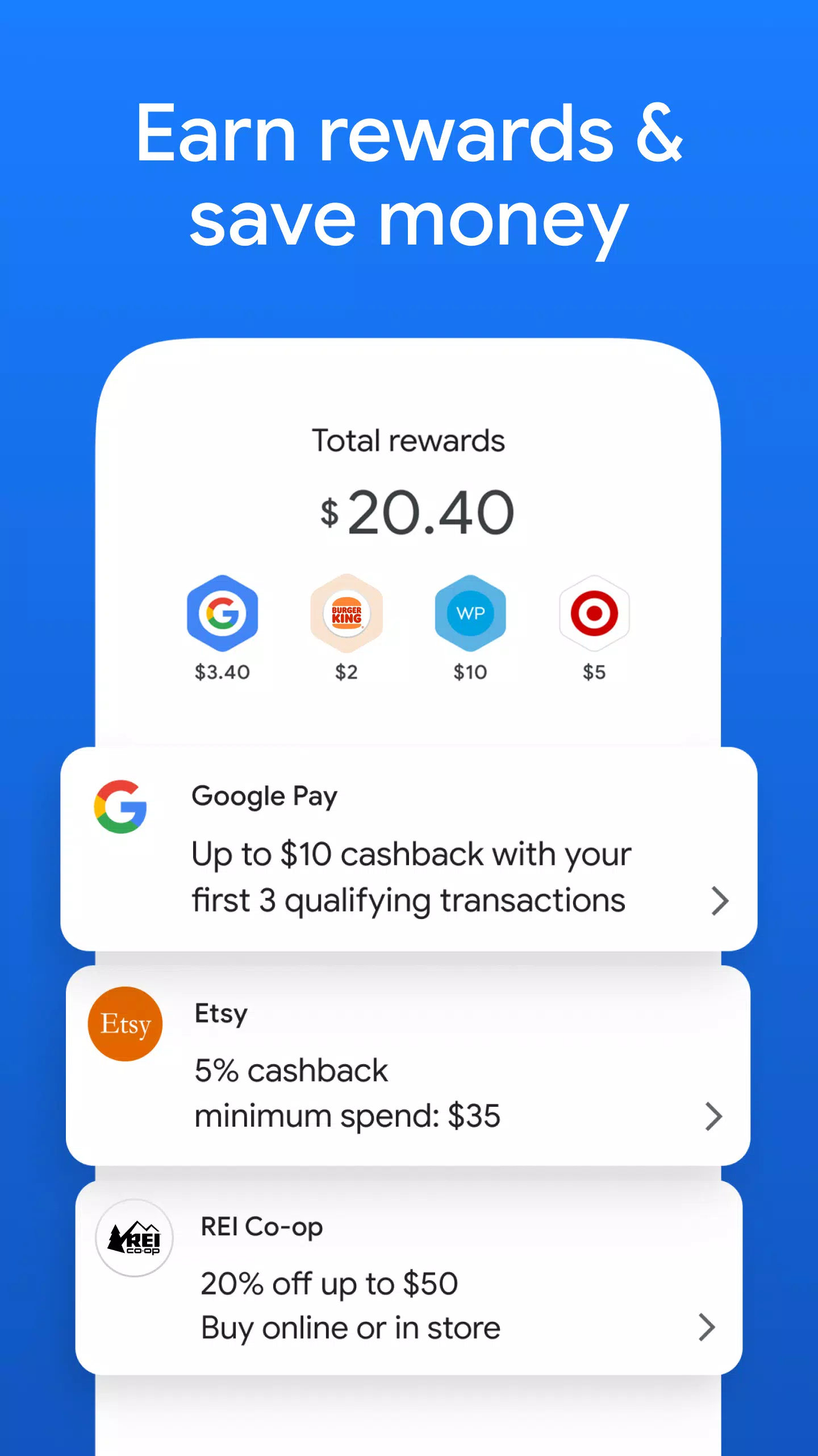 Google Pay: Save and Pay ဖန်သားပြင်ဓာတ်ပုံ 1