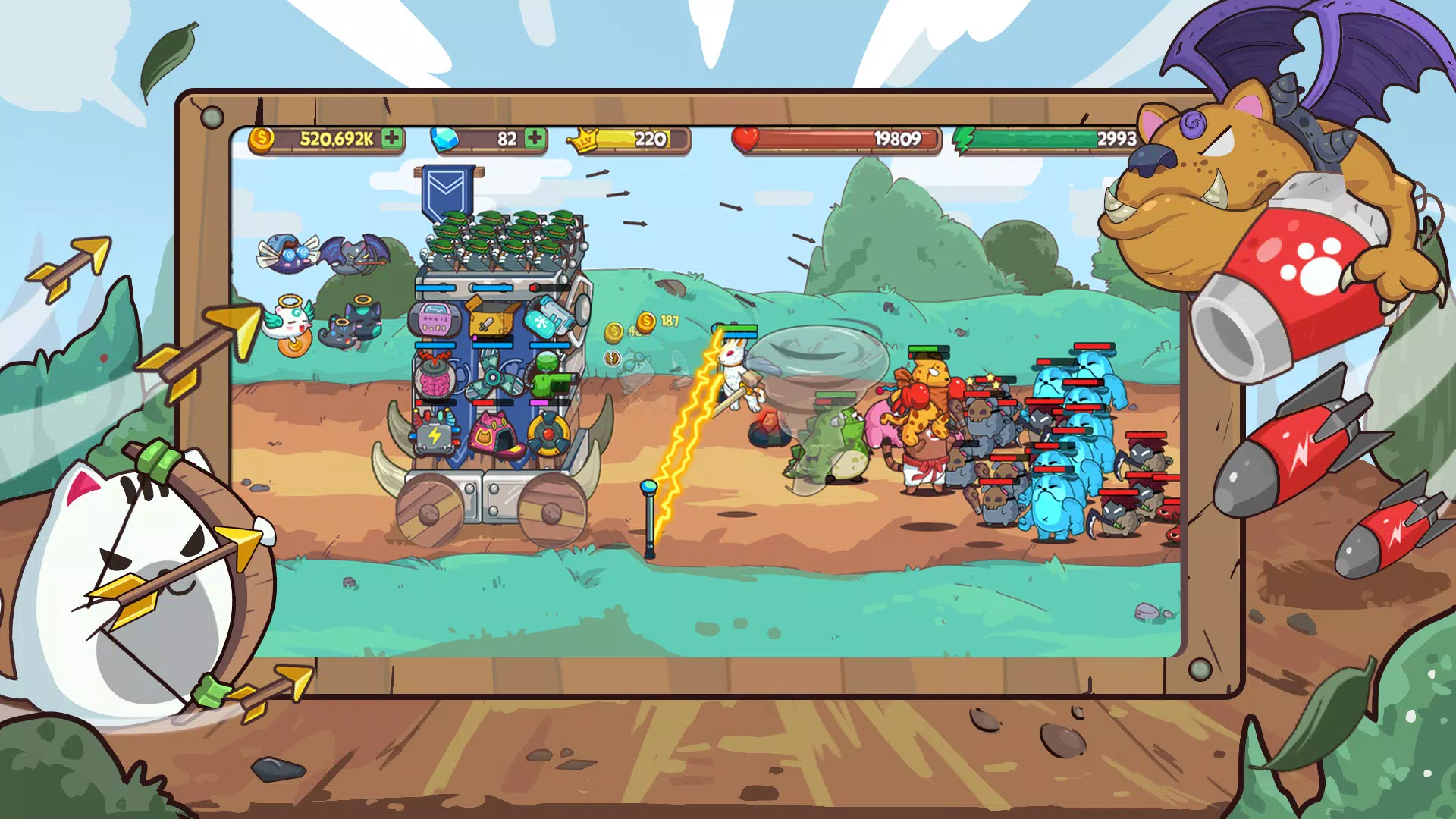 CatnRobot Idle TD: Battle Cat Captura de tela 0