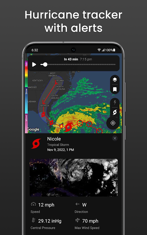 Clime: NOAA Weather Radar Live 螢幕截圖 1